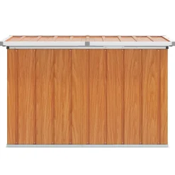 vidaXL Buitenopslagdoos Hout 109 x 67 x 65 cm Gegalvaniseerd staal