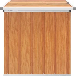 vidaXL Buitenopslagdoos Hout 109 x 67 x 65 cm Gegalvaniseerd staal