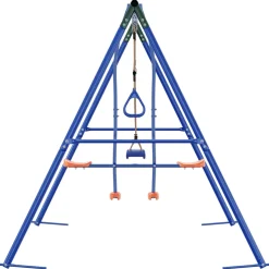 vidaXL Buiten Schommelset Meerkleurig Staal en PE