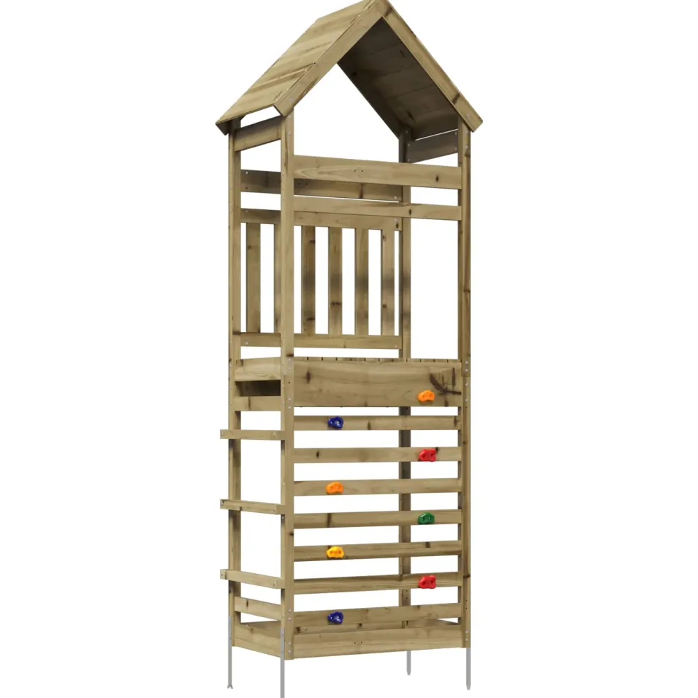 vidaXL Buiten Speeltoren Naturel 53 x 85 x 264 cm