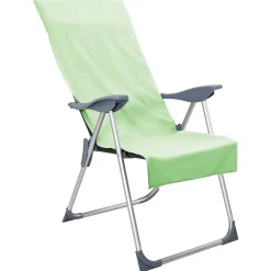 vidaXL Buiten Stoel Handdoeken 2 st Groen 130 x 60 cm