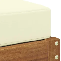 vidaXL Buitenstoolbank Massief Acaciahout Naturel