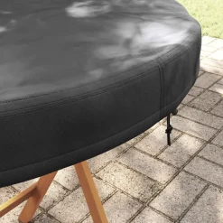 vidaXL Buiten Tafel Hoes 102 x 102 x 10 cm 420D Oxford Stof Rond