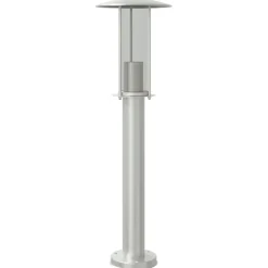 vidaXL Buitenvloerlamp 60 cm roestvrijstaal zilverkleurig