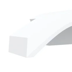 vidaXL Buitenwandlampen 2 st LED gegoten aluminium wit