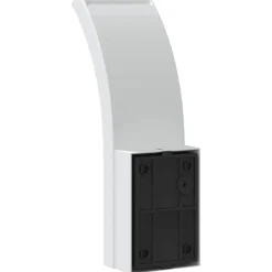 vidaXL Buitenwandlamp LED gegoten aluminium wit