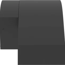 vidaXL Buitenwandlamp LED met sensors gegoten aluminium zwart