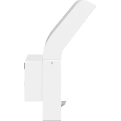 vidaXL Buitenwandlamp LED met sensors gegoten aluminium wit