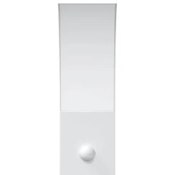 vidaXL Buitenwandlamp LED met sensors gegoten aluminium wit