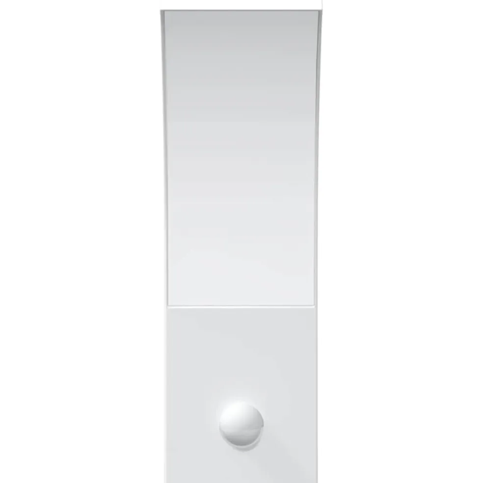 vidaXL Buitenwandlamp LED met sensors gegoten aluminium wit