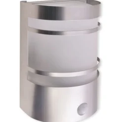 vidaXL Buitenwandlamp met sensor RVS