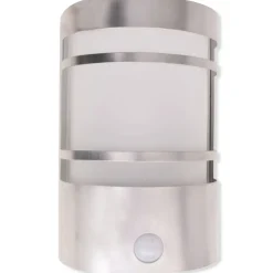 vidaXL Buitenwandlamp met sensor RVS
