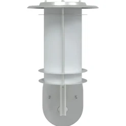 vidaXL Buitenwandlamp met sensor roestvrij staal zilverkleurig