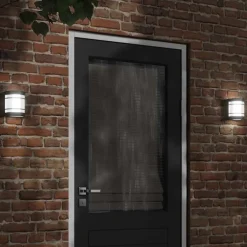 vidaXL Buitenwandlamp roestvrij staal zwart
