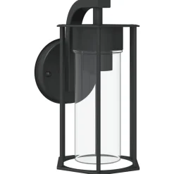 vidaXL Buitenwandlamp roestvrij staal zwart