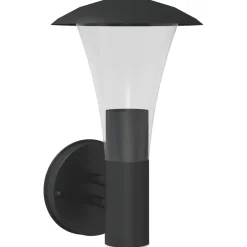 vidaXL Buitenwandlamp roestvrij staal zwart