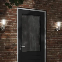 vidaXL Buitenwandlamp roestvrij staal zilverkleurig