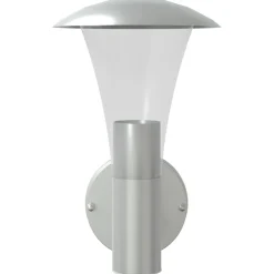 vidaXL Buitenwandlamp roestvrij staal zilverkleurig