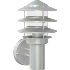 vidaXL Buitenwandlamp roestvrij staal zilverkleurig