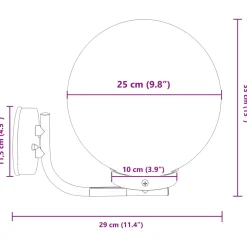vidaXL Buiten Wandlamp zilver 29 x 25 x 33 cm