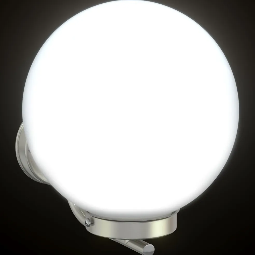 vidaXL Buiten Wandlamp zilver 29 x 25 x 33 cm