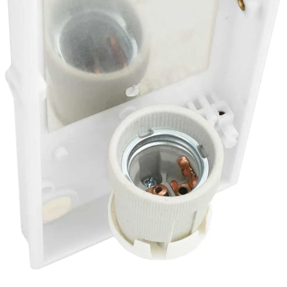 vidaXL Buiten Wandlamp zilver 32 x 10 x 10 cm