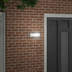 vidaXL Buiten Wandlamp zilver 32 x 10 x 10 cm