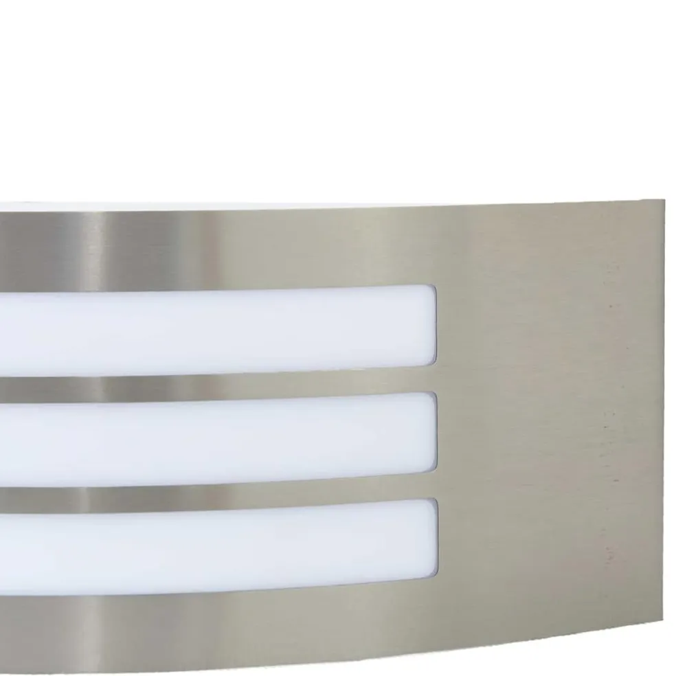 vidaXL Buiten Wandlamp zilver 32 x 10 x 10 cm