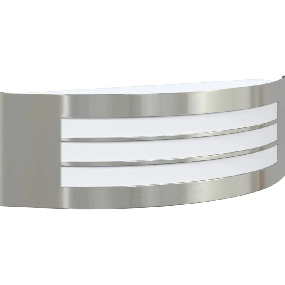vidaXL Buiten Wandlamp zilver 32 x 10 x 10 cm