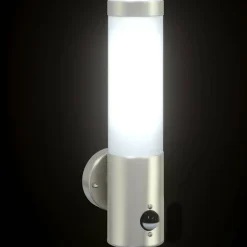 vidaXL Buiten Wandlamp Zilver 12 x 8,5 x 29 cm