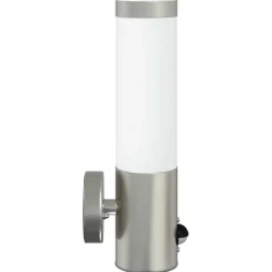 vidaXL Buiten Wandlamp Zilver 12 x 8,5 x 29 cm