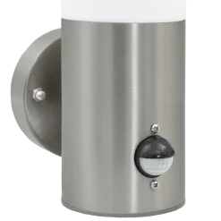 vidaXL Buiten Wandlamp Zilver 12 x 8,5 x 29 cm