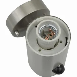 vidaXL Buiten Wandlamp Zilver 12 x 8,5 x 29 cm