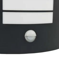 vidaXL Buiten Wandlamp Zwart 23,5 x 9 x 26 cm