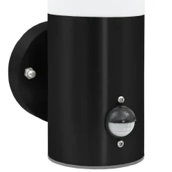 vidaXL Buiten Wandlamp Zwart 12 x 8,5 x 29 cm
