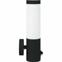 vidaXL Buiten Wandlamp Zwart 12 x 8,5 x 29 cm