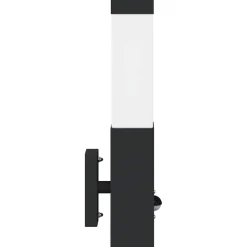 vidaXL Buiten Wandlamp Zwart 10.5 x 6 x 33 cm