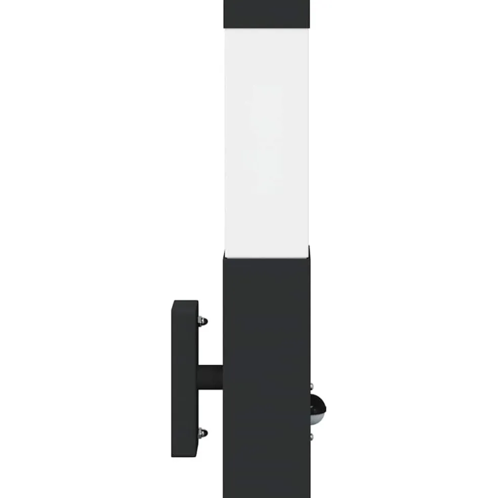 vidaXL Buiten Wandlamp Zwart 10.5 x 6 x 33 cm