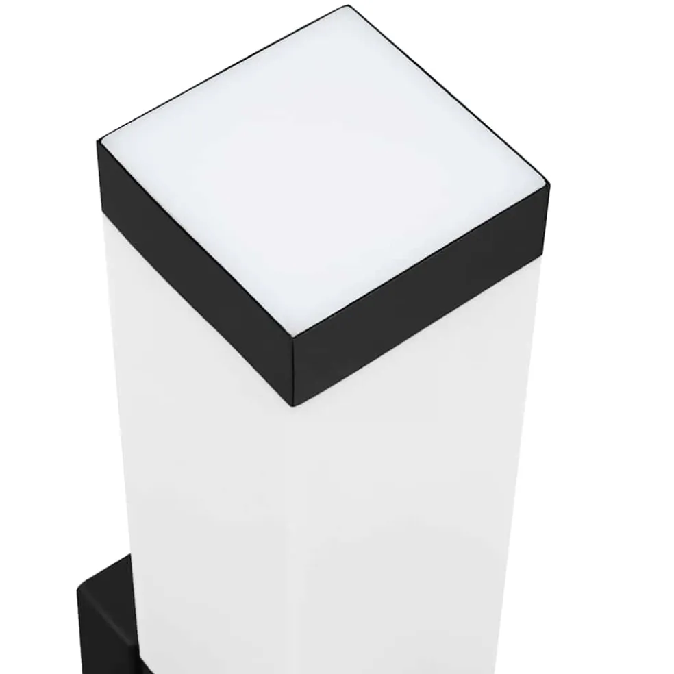 vidaXL Buiten Wandlamp Zwart 10.5 x 6 x 33 cm