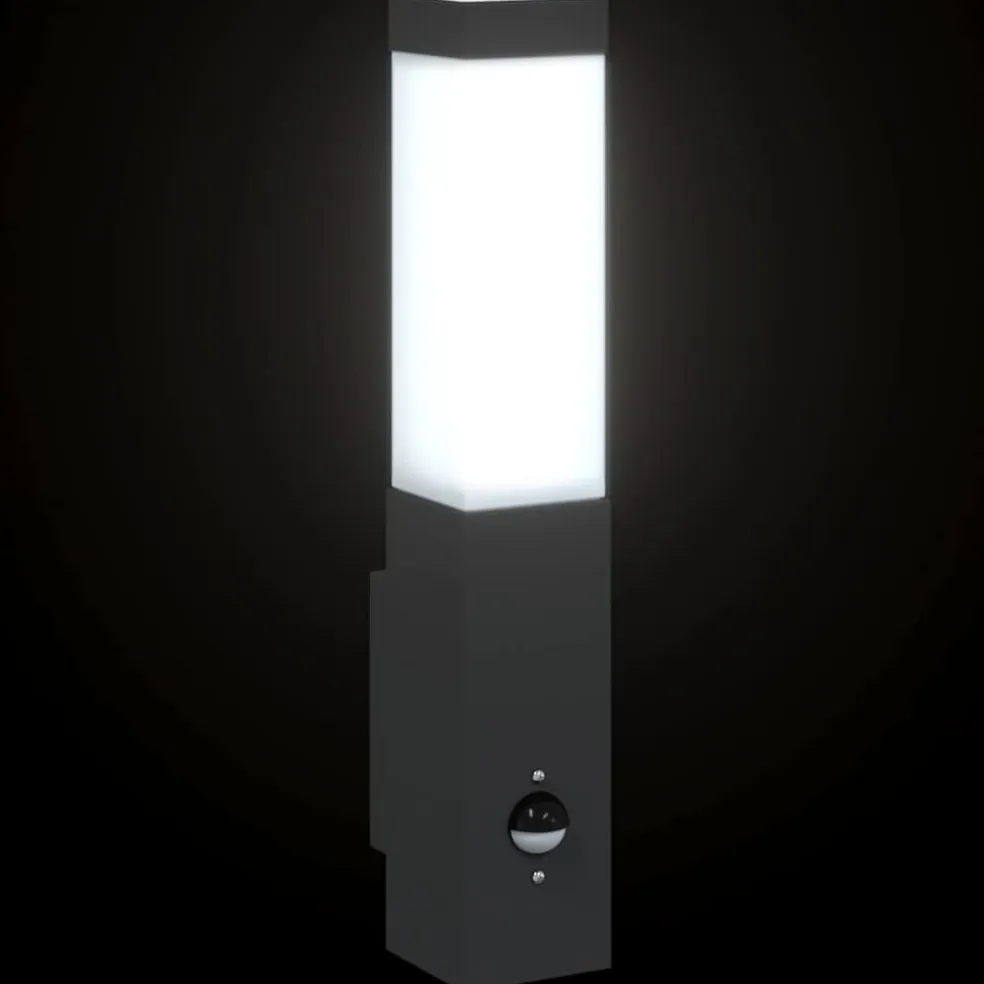vidaXL Buiten Wandlamp Zwart 10.5 x 6 x 33 cm