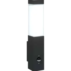 vidaXL Buiten Wandlamp Zwart 10.5 x 6 x 33 cm
