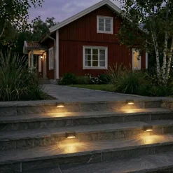 vidaXL Buitenzonne-lampen met grondpin 4 st Warmwit 4,5 cm ABS en PS