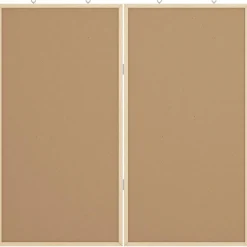 vidaXL Bulletinbord 80 x 80 x 1.4 cm Massief grenenhout Zwart