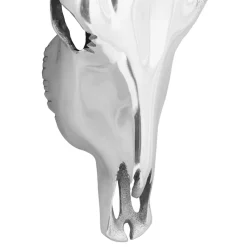 vidaXL Bullschedel Zilver 34 x 13 x 53 cm Aluminium