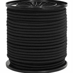 vidaXL Bungee Koorden 4 mm Zwart PP en rubber