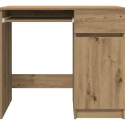 vidaXL Bureau ambachtelijk 86x49x76 cm spaanplaat eikenkleurig