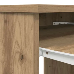 vidaXL Bureau ambachtelijk 86x49x76 cm spaanplaat eikenkleurig