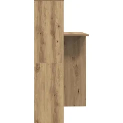vidaXL Bureau Artisan Eiken Bewerkt hout 131,5 x 50 x 106,5 cm