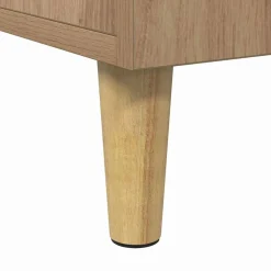 vidaXL Bureau Artisan Eiken Bewerkt hout 140 x 50 x 75 cm