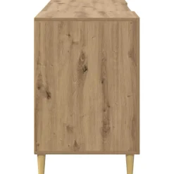 vidaXL Bureau Artisan Eiken Bewerkt hout 140 x 50 x 75 cm